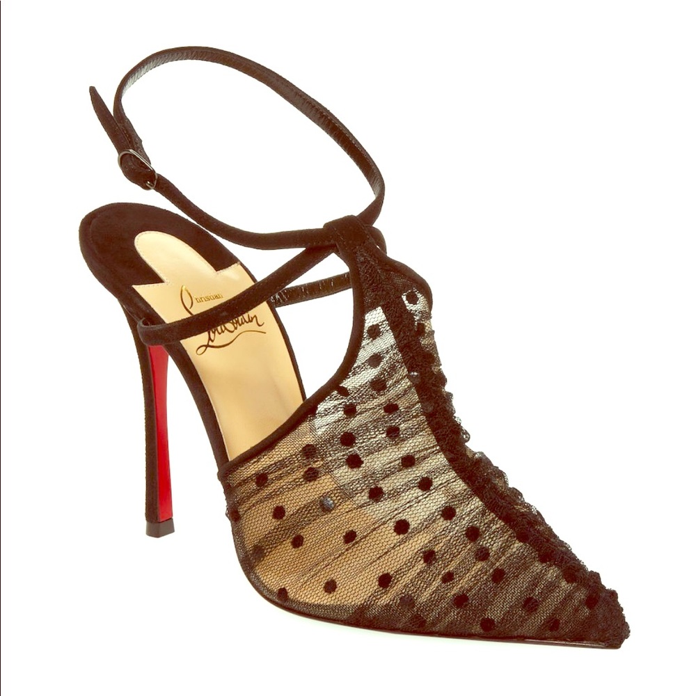 Christian Louboutin Acide Lace Tulle - Black